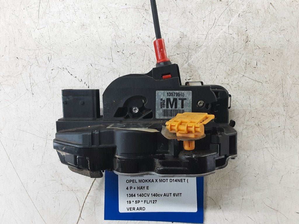 PORTIERSLOT RECHTS ACHTER Opel Mokka / Mokka X (13579545), Gebruikt, Achter, Rue de l'Espoir 34 34
4030  GRIVEGNÉE, BE, Info@Collignon.be