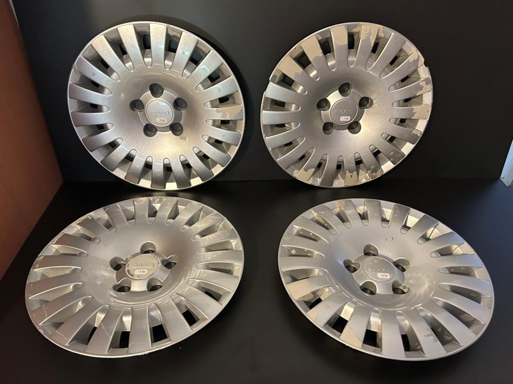 4 originele Saab 9-5 15" wieldoppen, Ophalen of Verzenden, Gebruikt