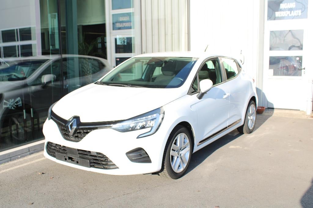 RENAULT CLIO 1.0 TCE-AIRCO/FRONT/LANE ASS, Stof, Euro 6, Wit, Bedrijf