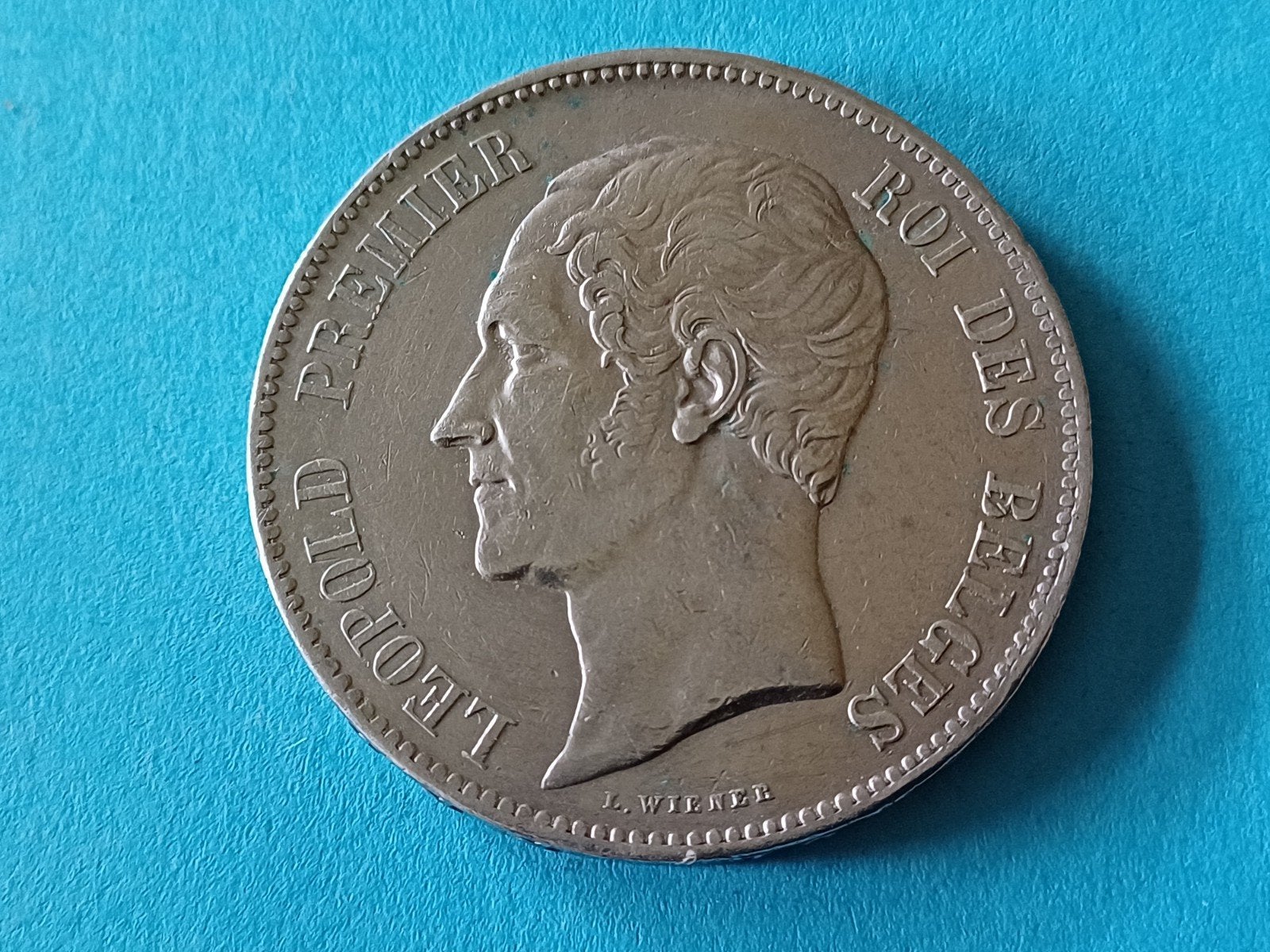 5 frank 1853 leopold I, Zilver, Ophalen of Verzenden, Losse munt, Zilver