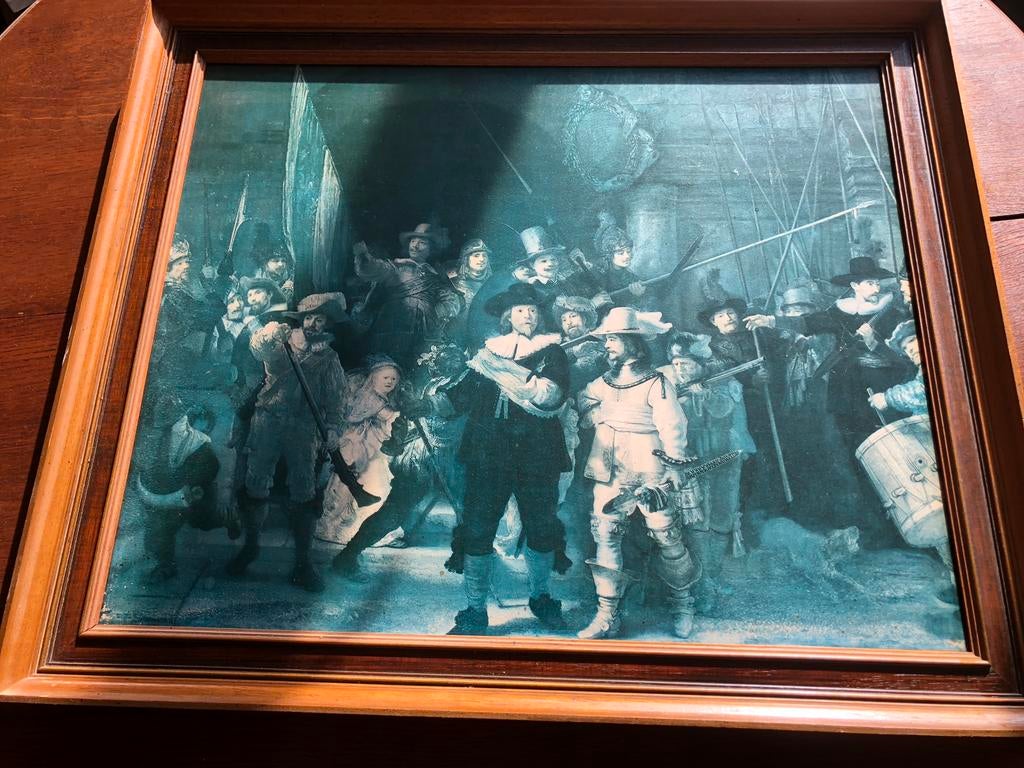 Peinture encadré Rembrandt 50x70 cm, Antiek en Kunst, Kunst | Schilderijen | Klassiek, Ophalen of Verzenden