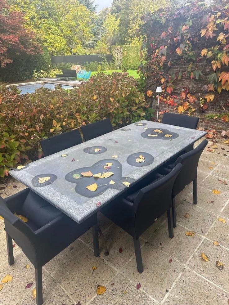 Table d'extérieur Bluestone avec 6 chaises, Chaise, Salons de jardin, Enlèvement, Utilisé