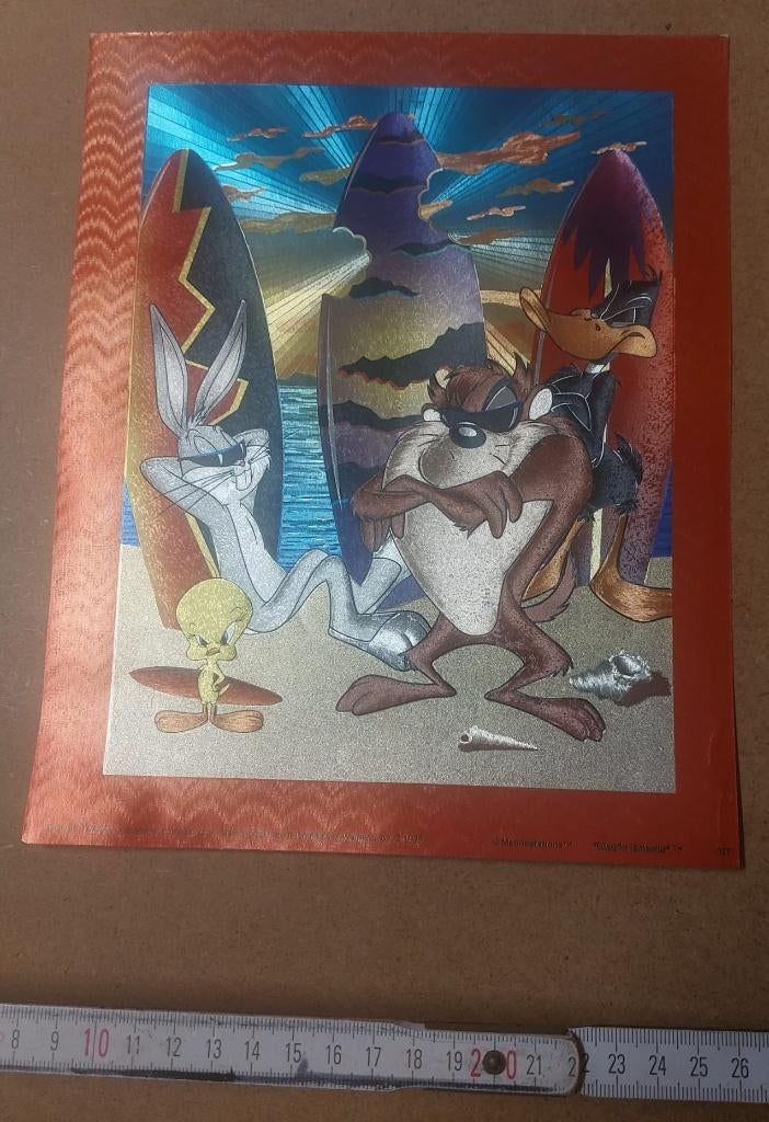 Looney Tunes, Verzamelen, Stripfiguren, Ophalen of Verzenden, Looney Tunes, Zo goed als nieuw, Plaatje, Poster of Sticker