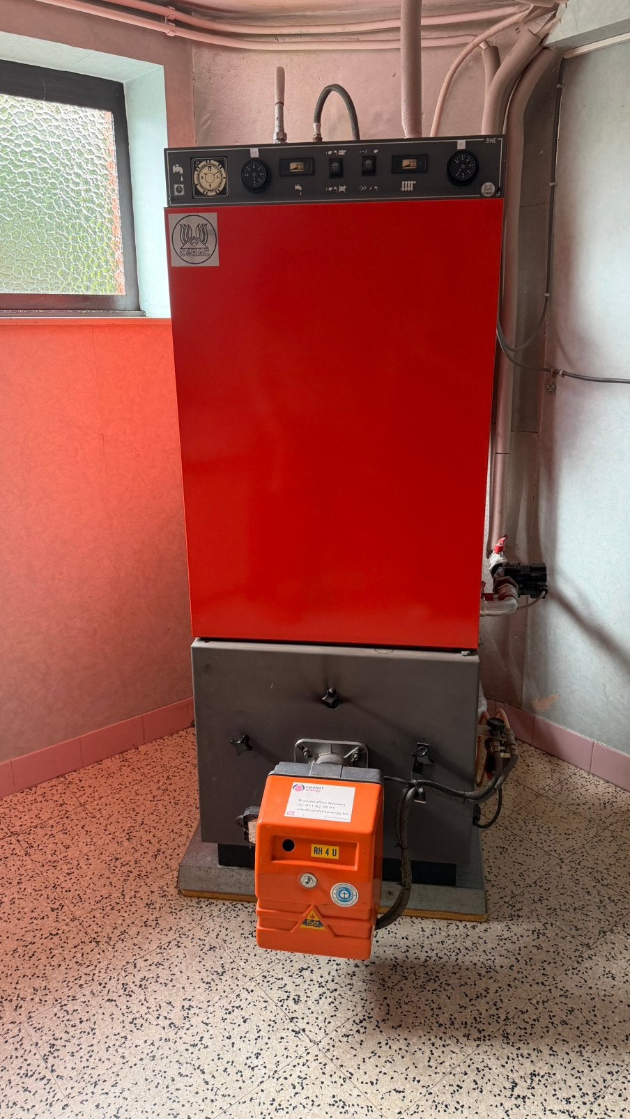 Mazout ketel, Doe-het-zelf en Bouw, Verwarming en Radiatoren, Ophalen, Gebruikt