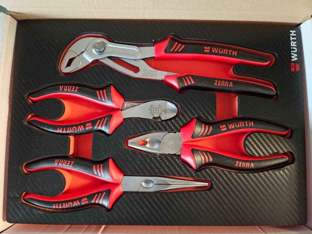 Würth Zebra Tangenset 4-delig NIEUW (Art. 0965 905 600), Auto diversen, Ophalen, Nieuw