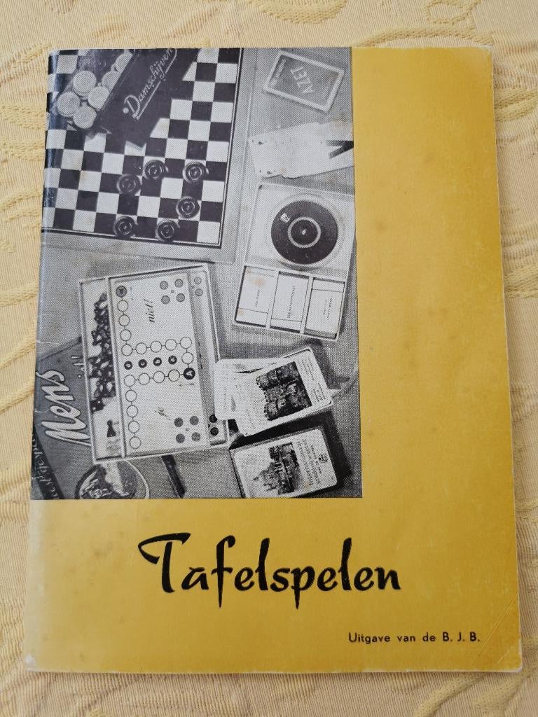 Zeldzaam boekje Tafelspelen – Uitgave B.J.B. (KLJ) 1962, Boeken, Ophalen of Verzenden, Overige onderwerpen