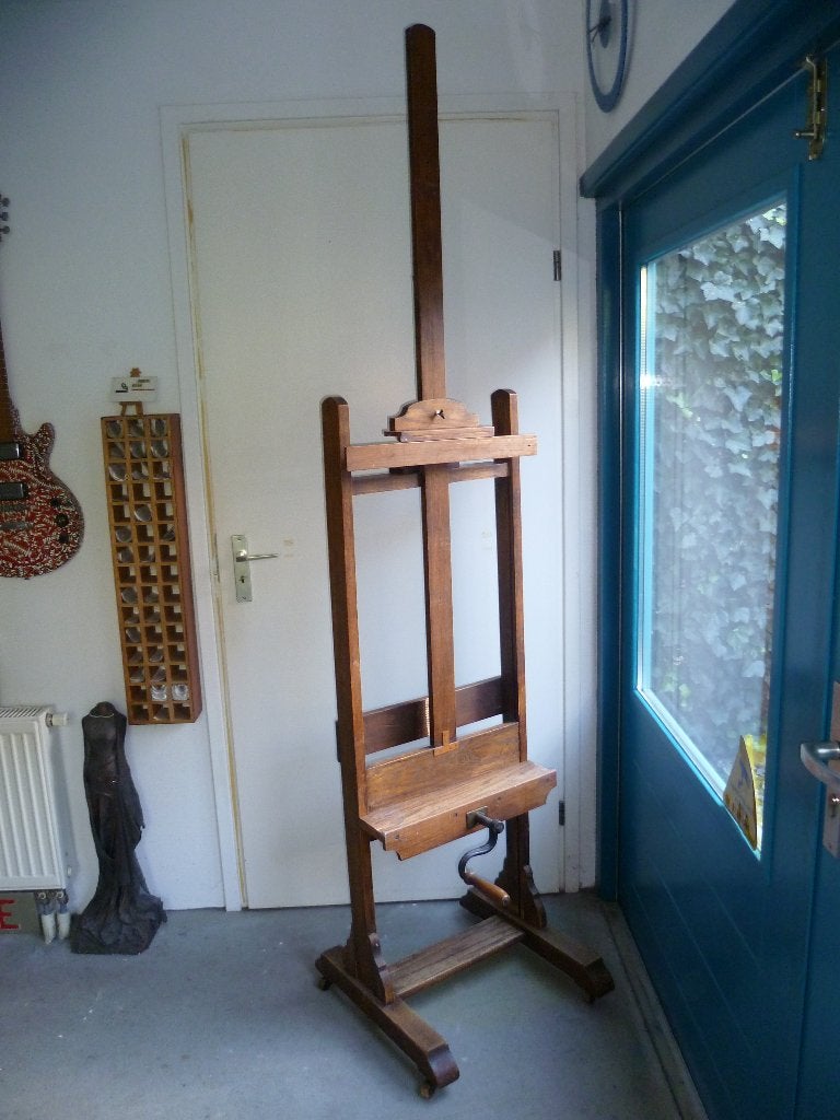 }}} Schildersezel Atelierezel met Slinger en op Wieltjes, Hobby en Vrije tijd, Ophalen, Gebruikt, Ezel