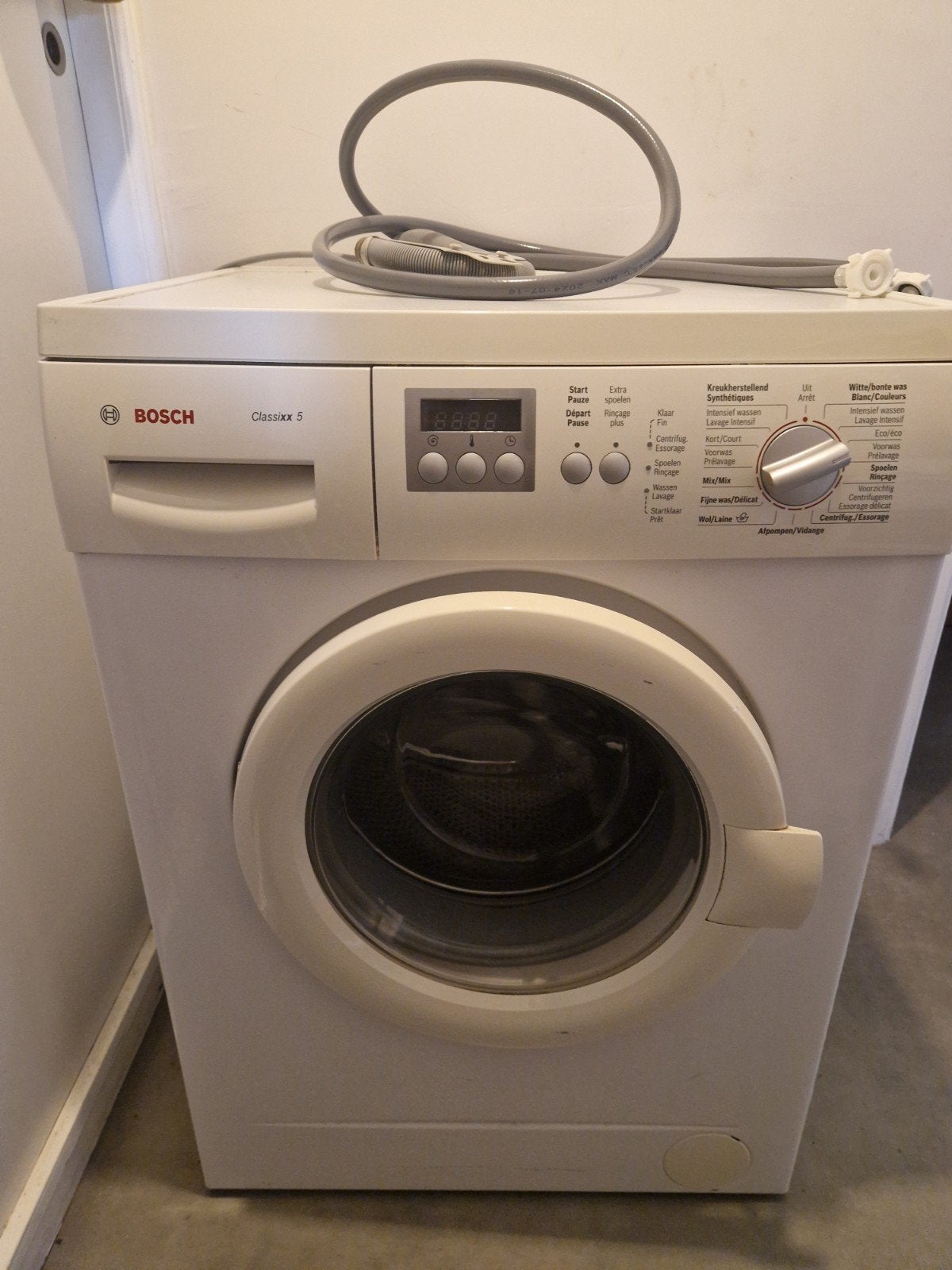 Wasmachine Bosch Clasixx 5, Ophalen