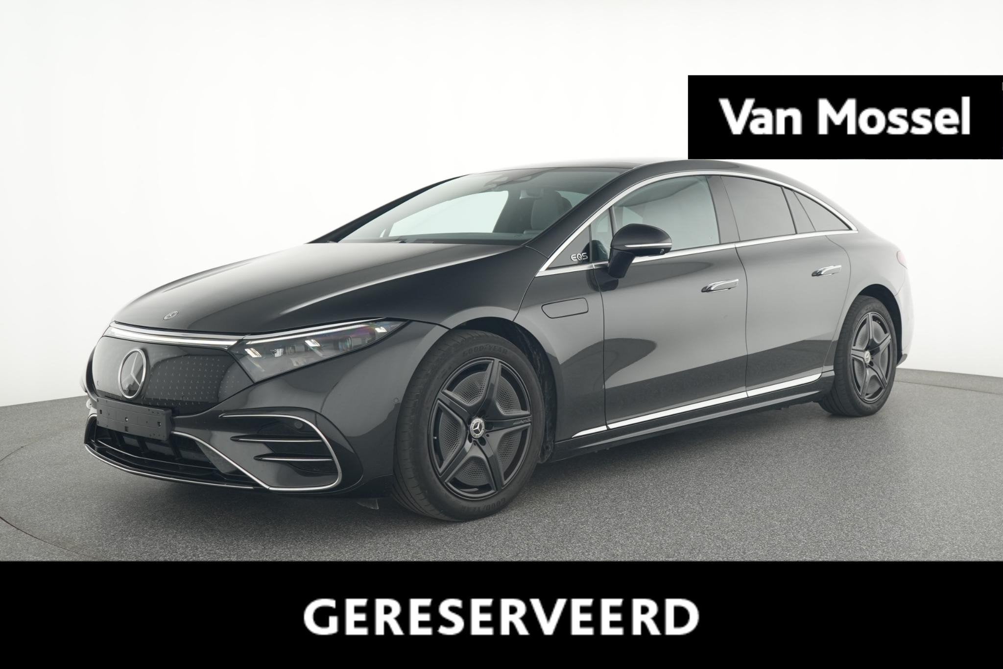 Mercedes-Benz EQS 350 AMG Line + AIRMATIC + PANO DAK + GESTU, Auto's, Mercedes-Benz, Automaat, Achterwielaandrijving, 90 kWh, Zilver of Grijs