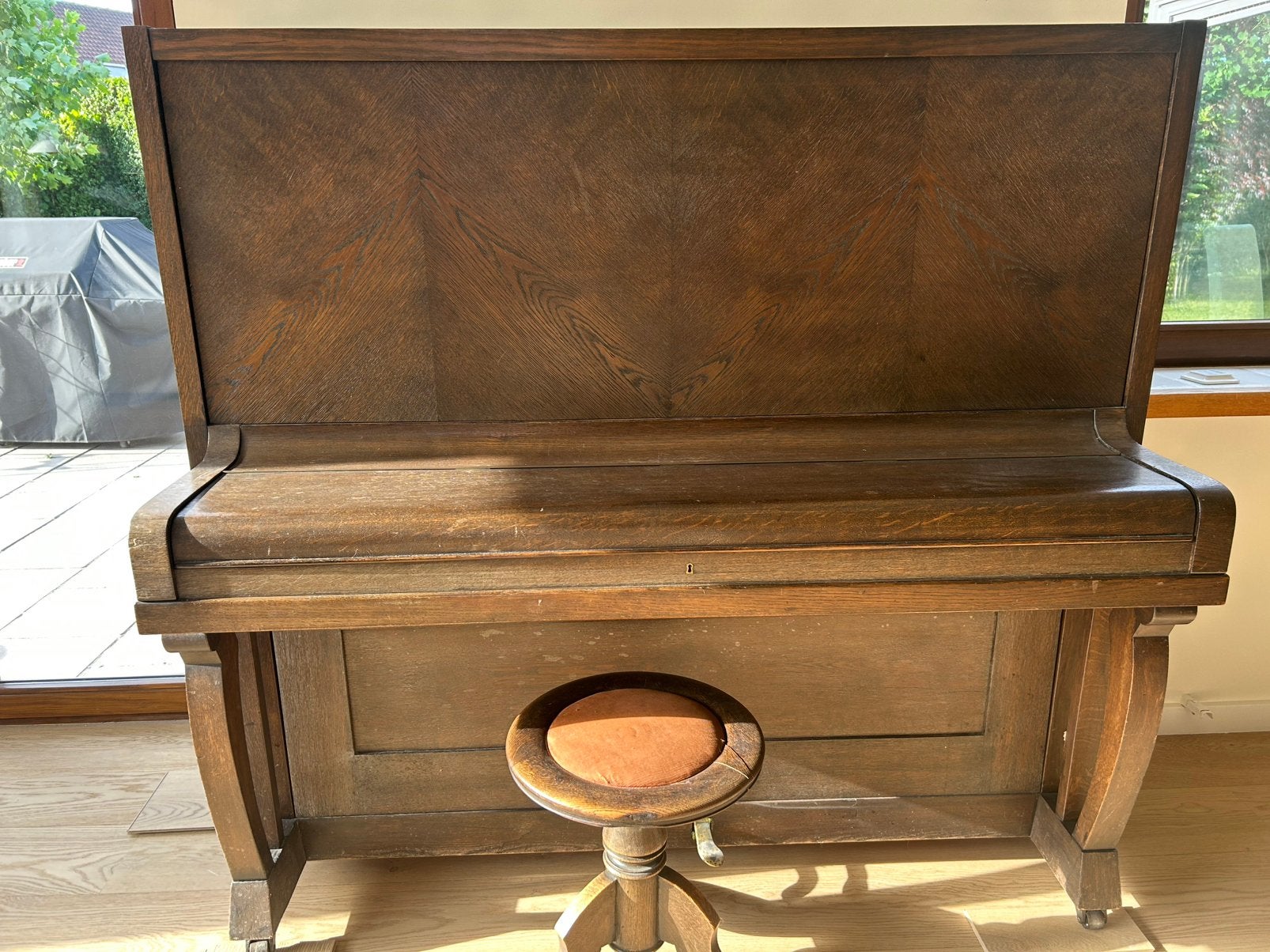 Piano ancien, Musique & Instruments, Pianos, Enlèvement, Utilisé, Brun, Piano