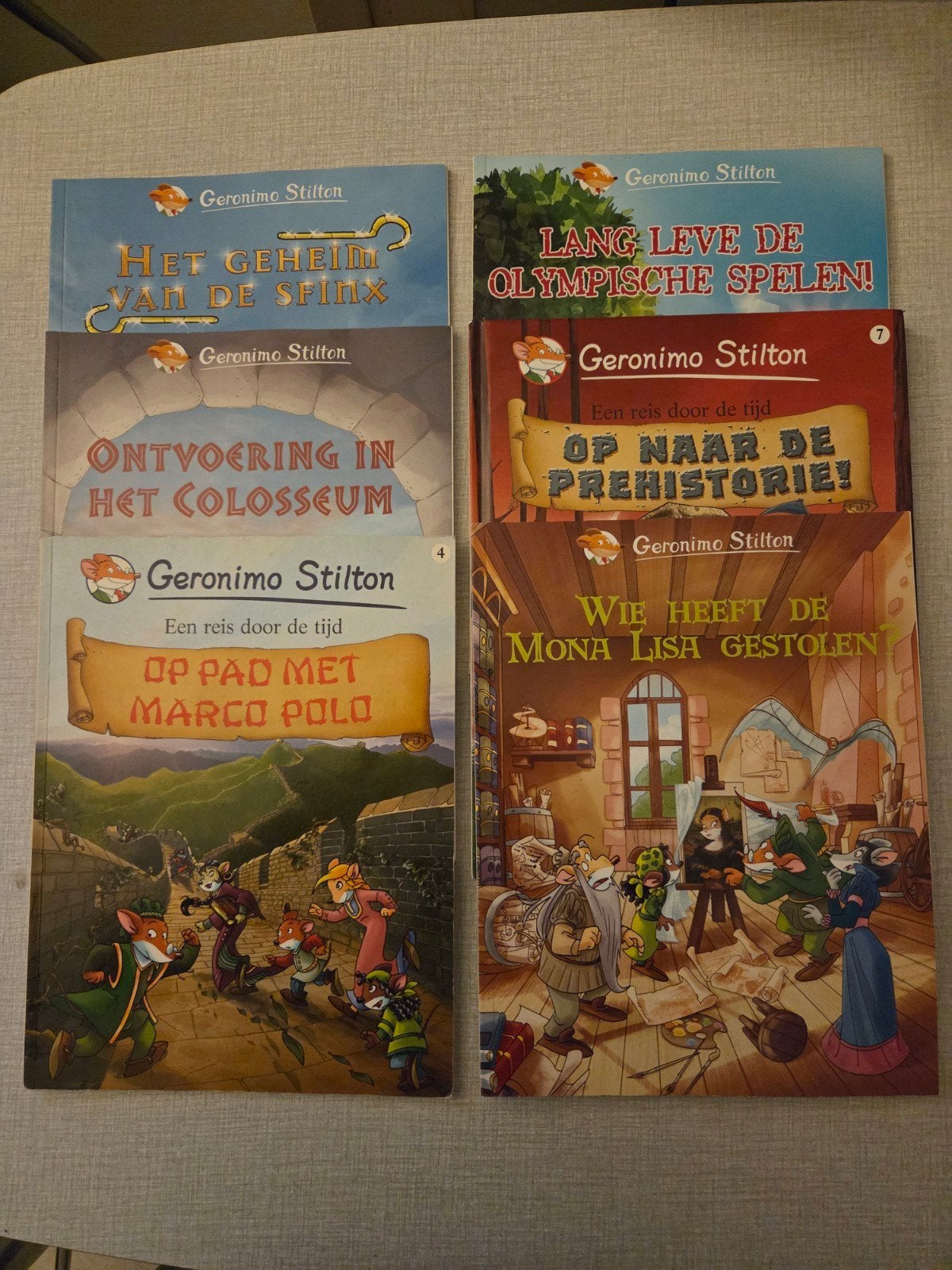 6 x Geronimo Stilton, 1ère édition., Plusieurs BD, Enlèvement ou Envoi, Comme neuf, Elisabetta Dami