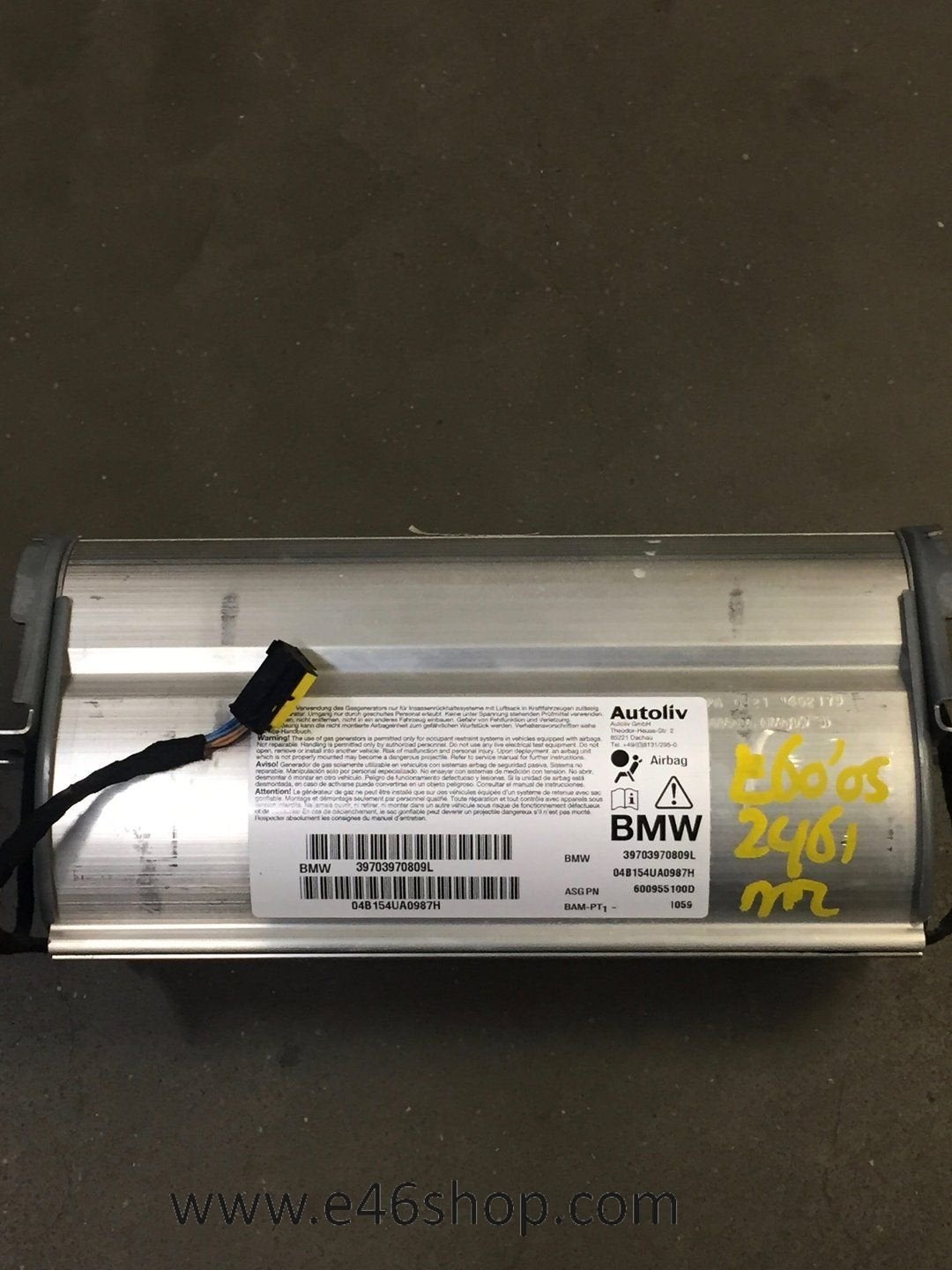 Dashboard airbag BMW E60 E61, -, Utilisé, -, Enlèvement ou Envoi
