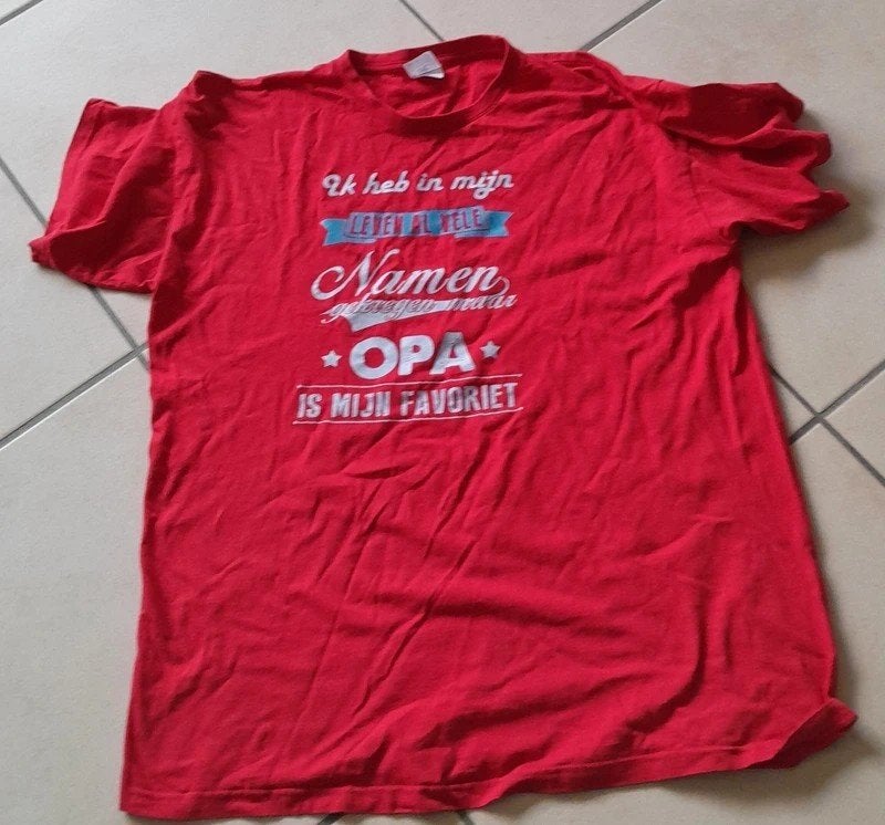 t-shirt OPA taille XL, Rouge, Andere, Enlèvement ou Envoi, Taille 56/58 (XL)
