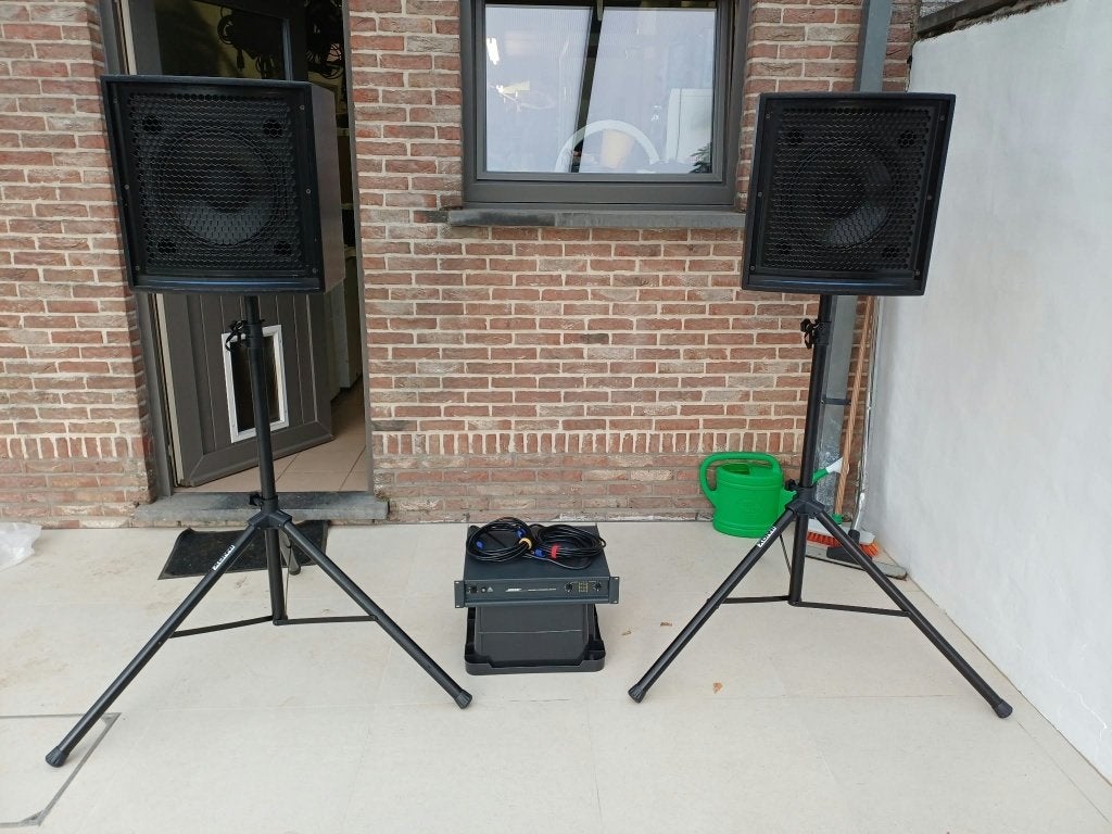 Amplificateur Pro Sound  Bose 1600 type 6 et 2 x Apg DS12S, Enlèvement, Utilisé, 150 watts ou plus, Câbles inclus