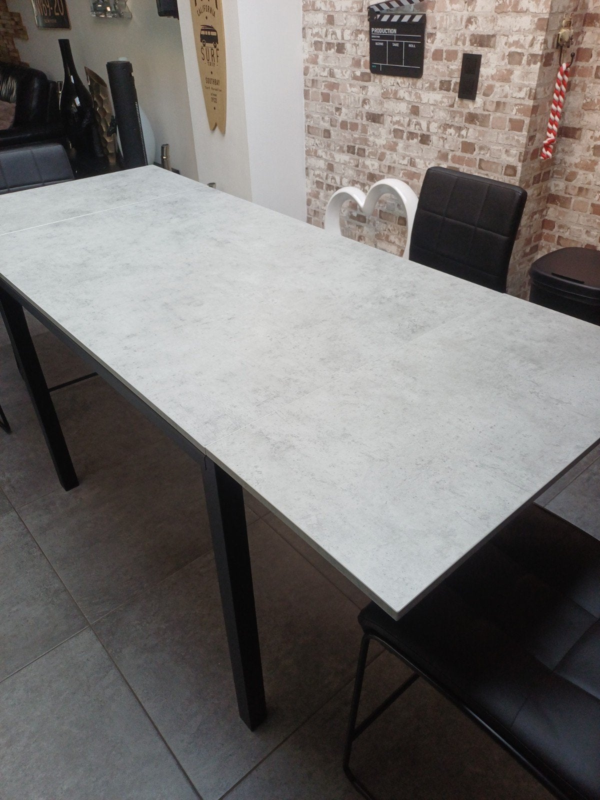 table de cuisine haute avec rallonge, Maison & Meubles, Enlèvement