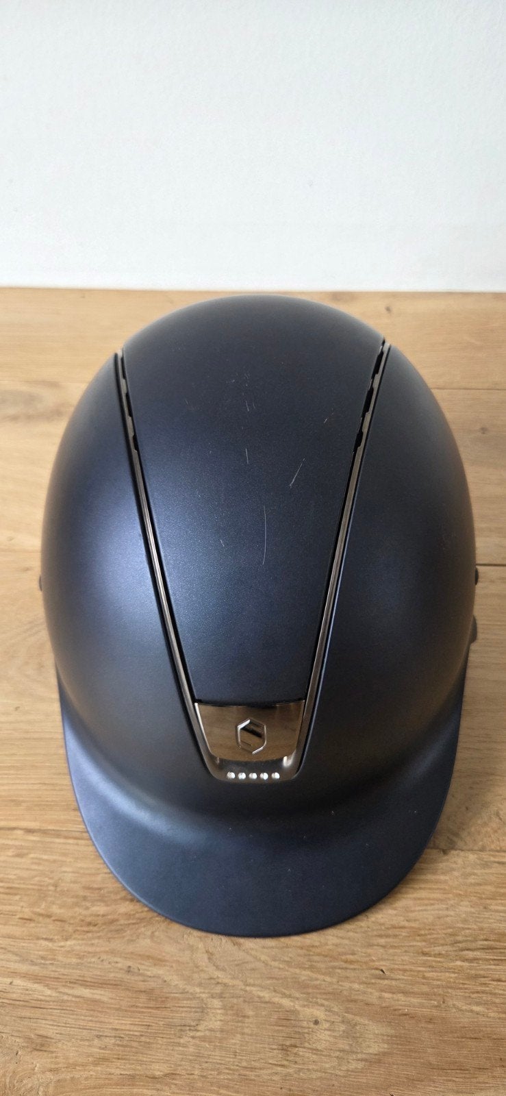 Casque d'équitation bleu foncé de Samshield avec cristaux Sw, Enlèvement ou Envoi, Bleu, Polyvalence, Imperméable