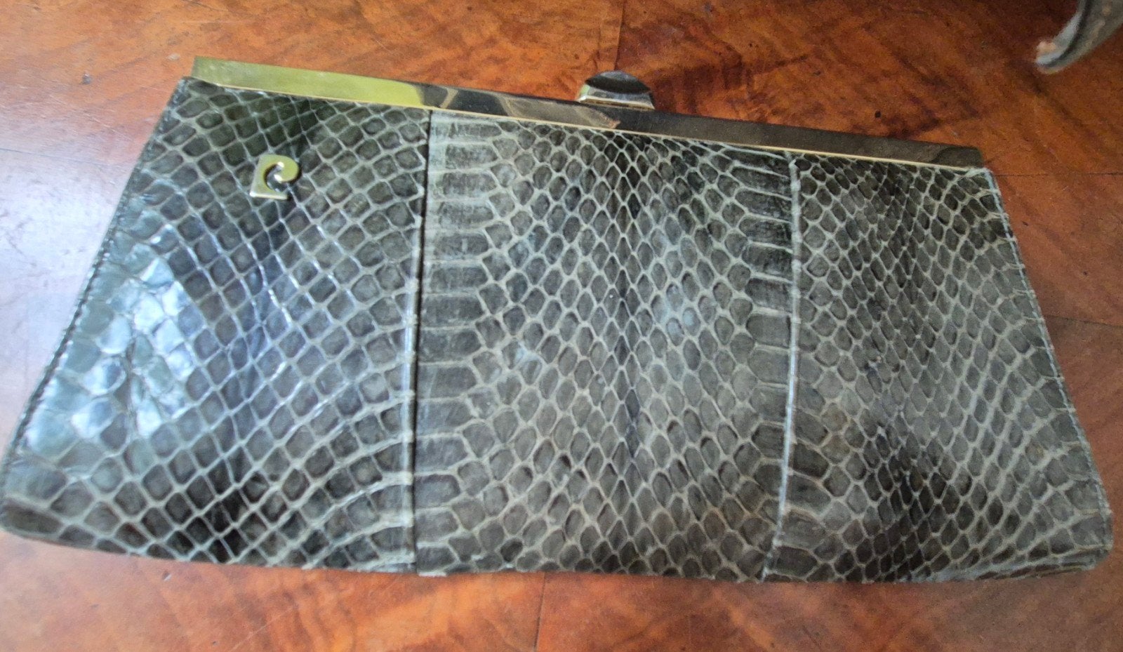 Pochette Cattier en peau de serpent vintage, Enlèvement ou Envoi