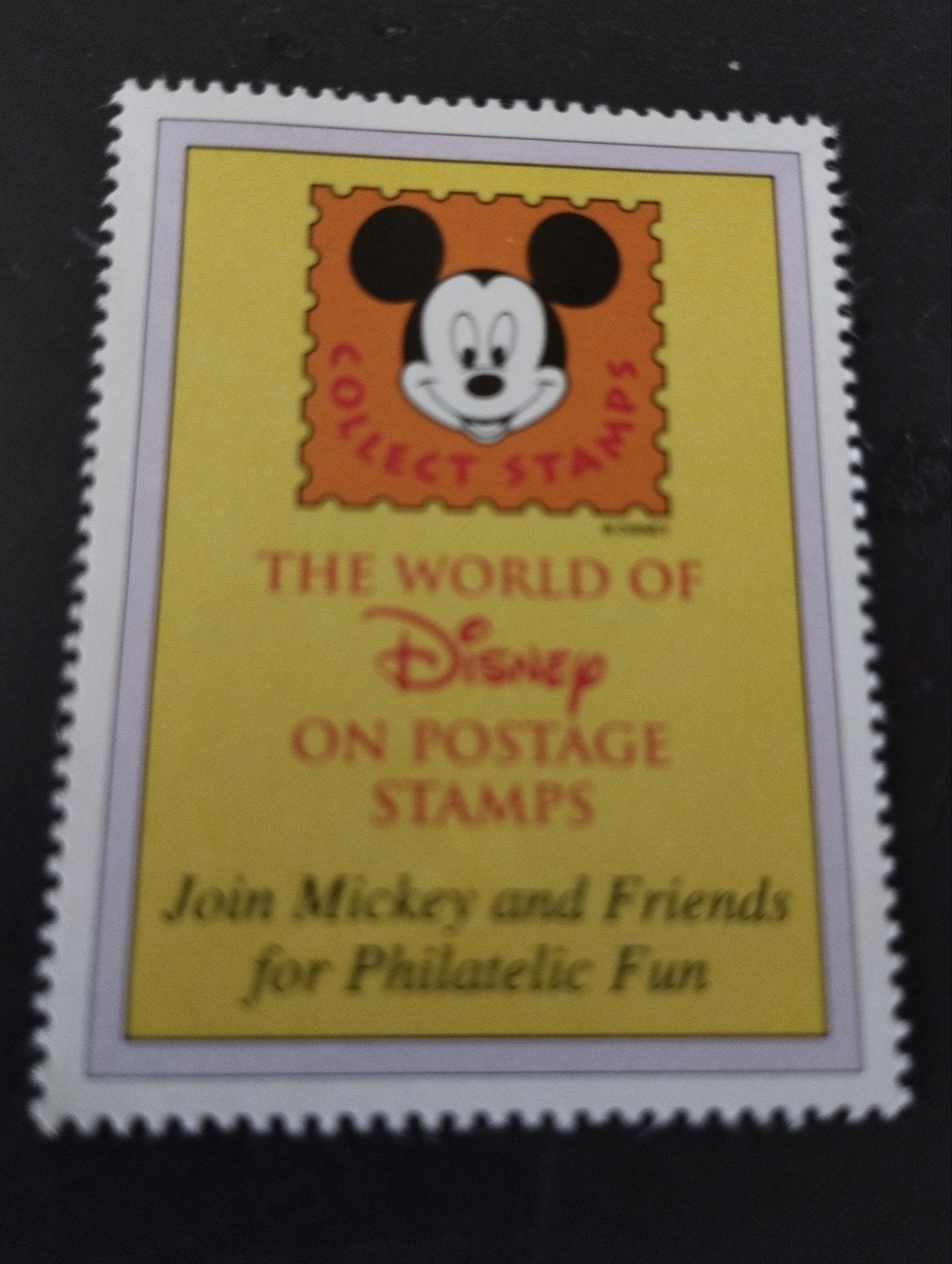 Een vinjet van een postzegel over Mickey Mouse, Verzamelen, Ophalen, Mickey Mouse