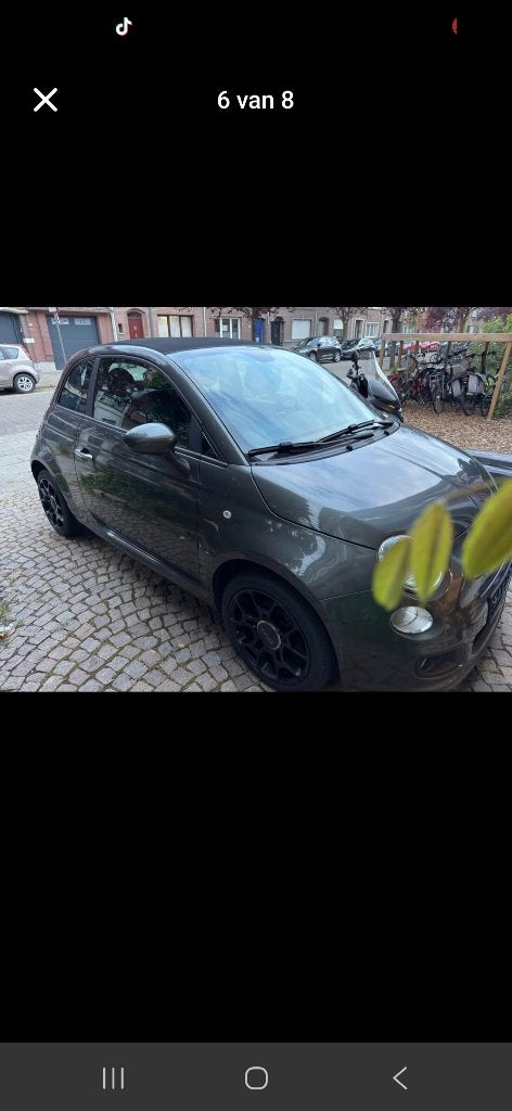 Fait 500 cabrio, Auto's, Achterwielaandrijving, Cabriolet, Leder, 5 deurs