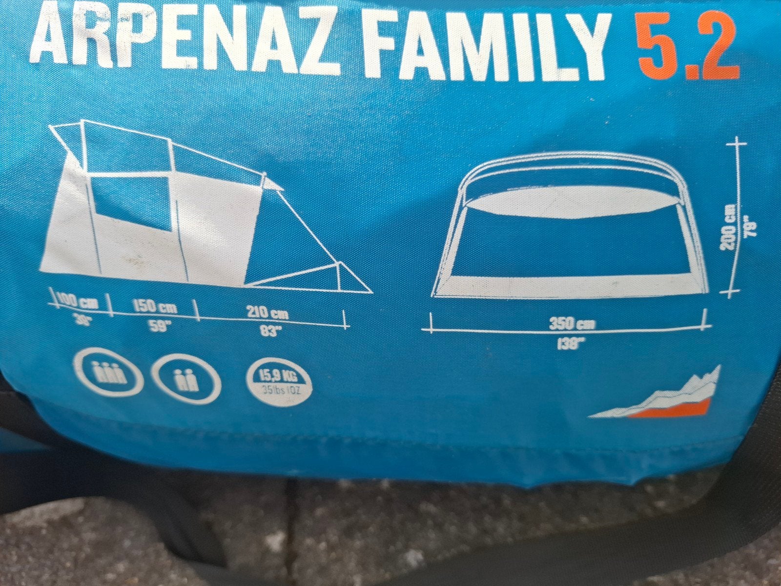 Decathlon tent 5 personen, Enlèvement
