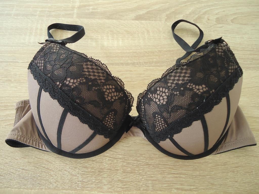 Soutien-gorge taupe - noir, Envoi, Autres couleurs, Soutien-gorge