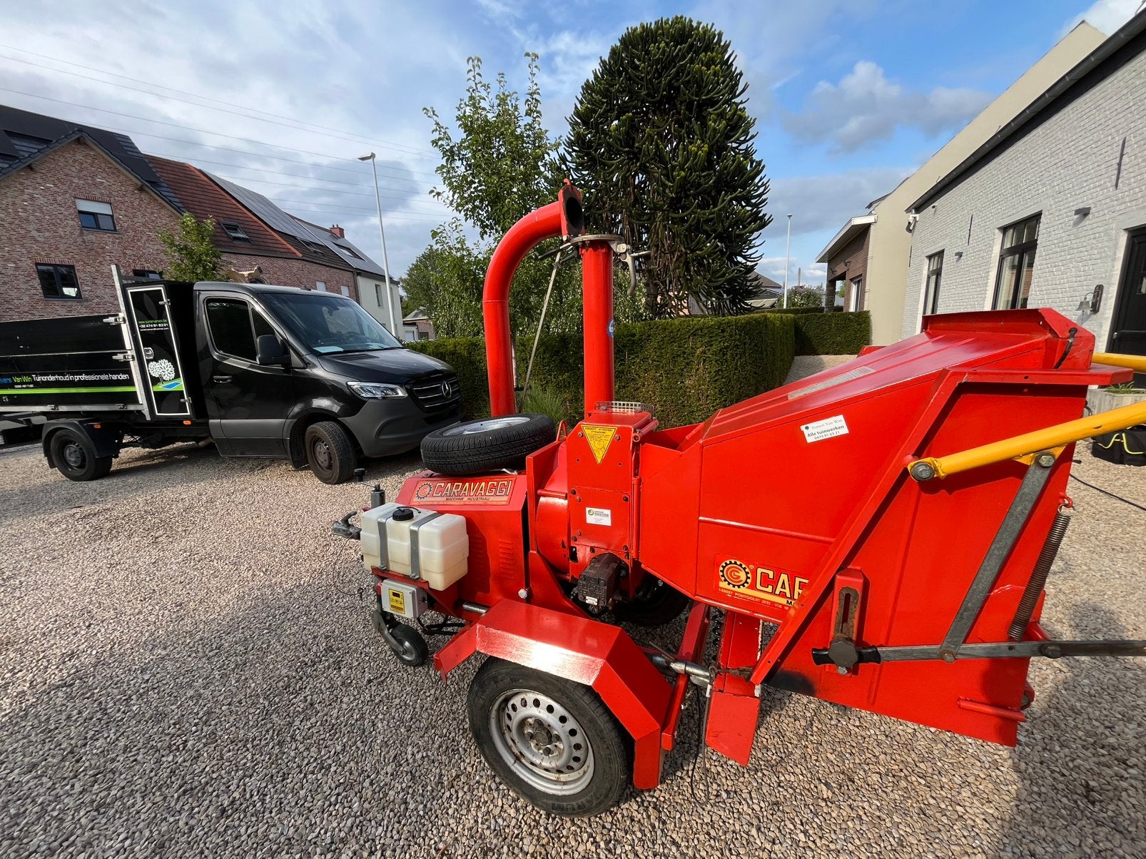 Caravaggi professionele hakselaar /cippo 12 – Honda GX390, Ophalen, Gebruikt, Benzine