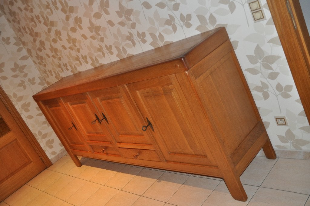 buffet, Maison & Meubles, Armoires | Buffets, 200 cm ou plus, Avec tablette(s), Rustiek, Enlèvement