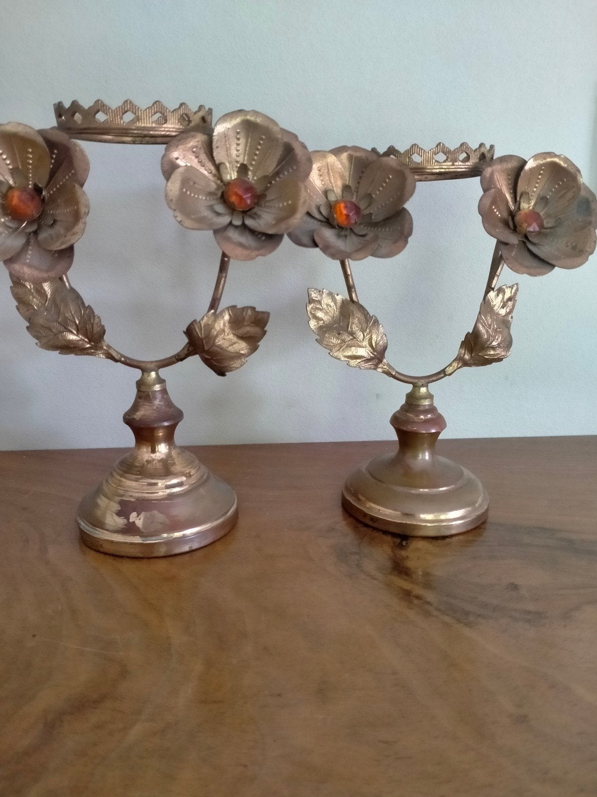 Antieke middelgrote kandelaars, Ophalen
