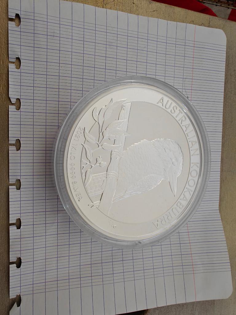 Kookaburra 1kg munt, zilver 999, Postzegels en Munten, Edelmetalen en Baren, Verzenden, Zilver