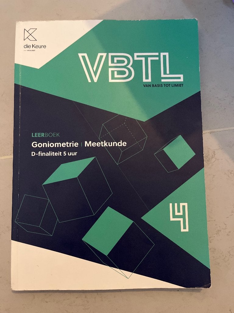 VBTL: Goniometrie, Ophalen, ASO, Die keure, Zo goed als nieuw