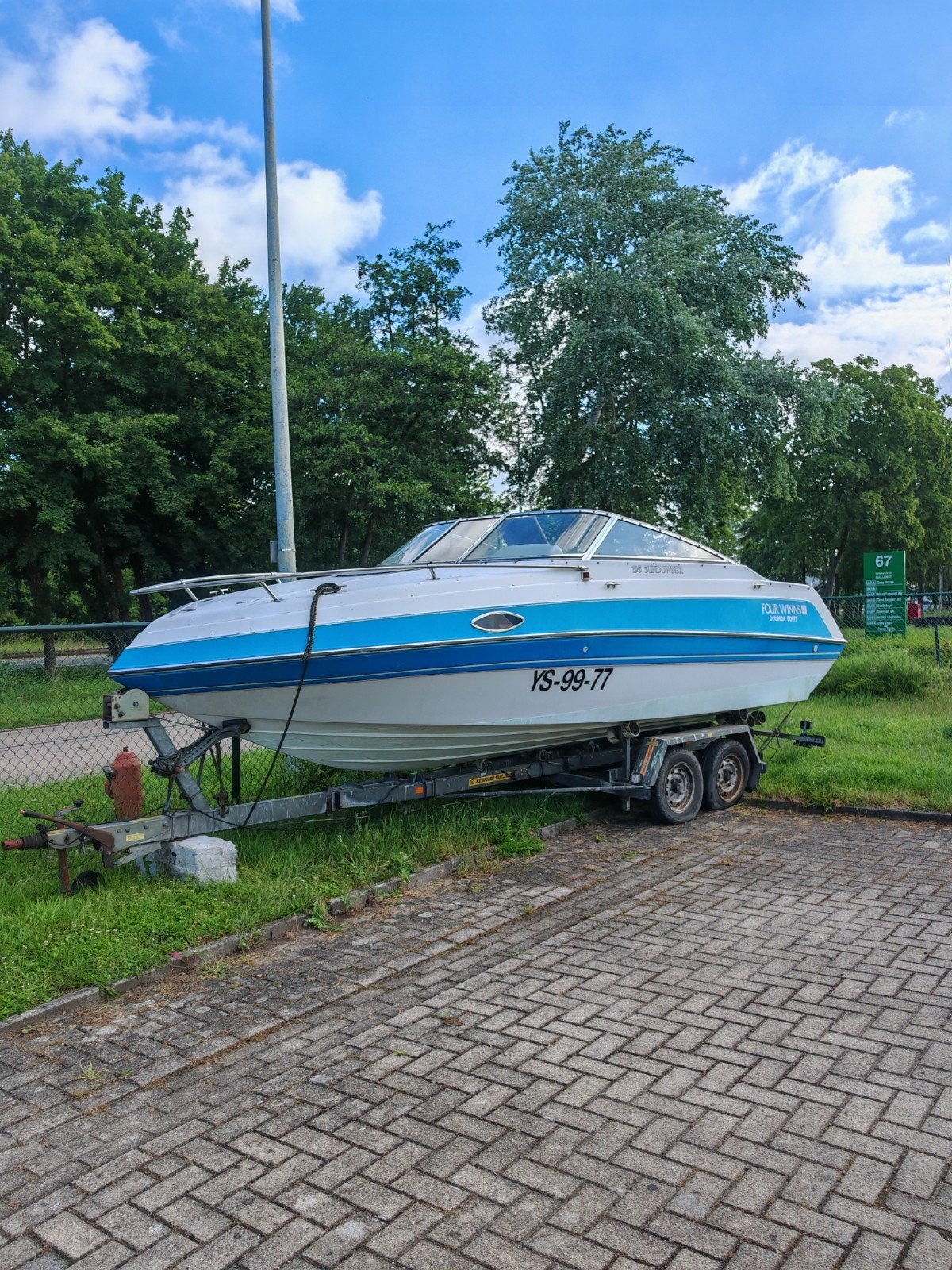 Boot met aanhanger, Sports nautiques & Bateaux, Speedboat, Enlèvement ou Envoi