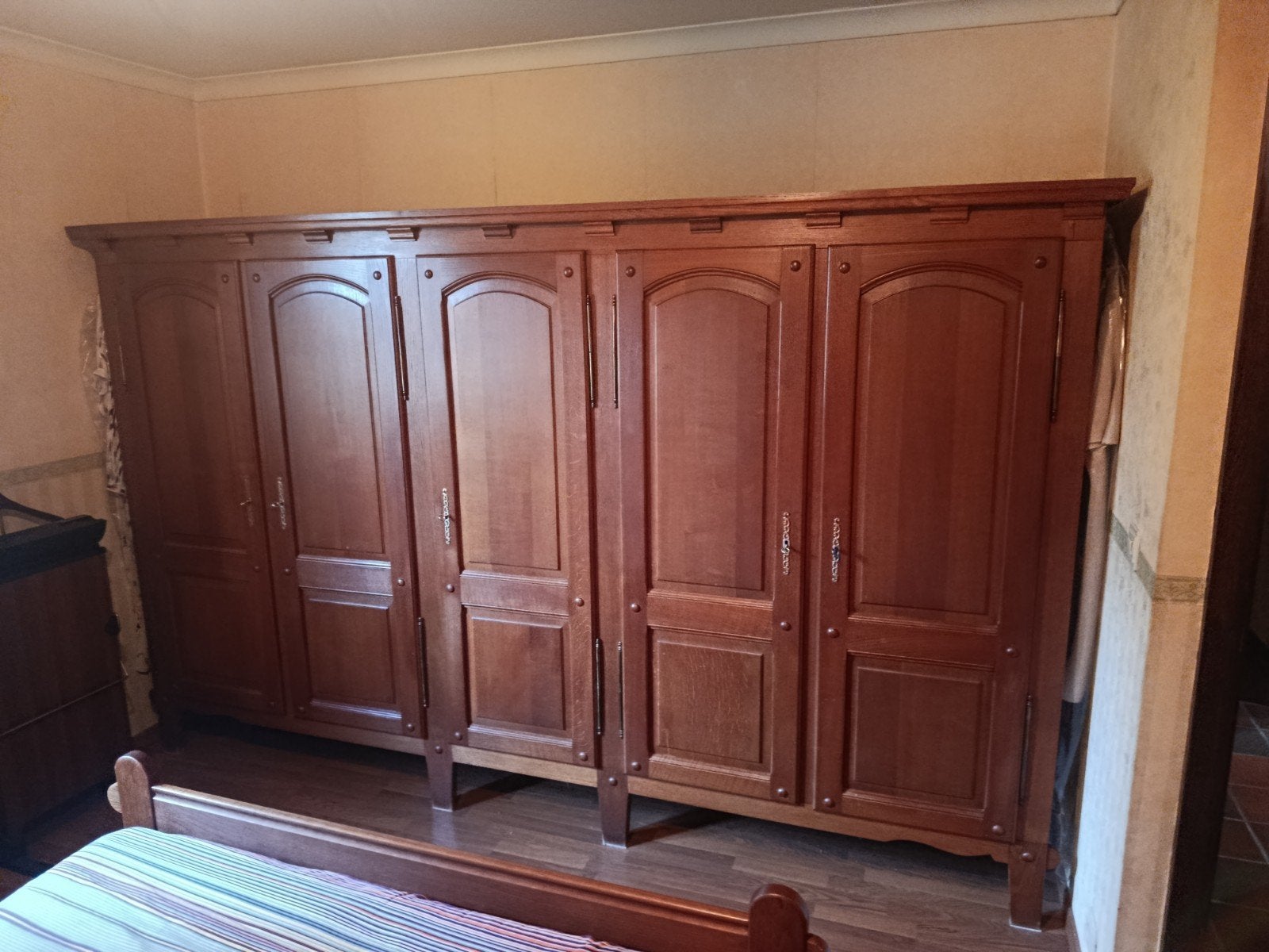 eiken slaapkamer, Ophalen, Zo goed als nieuw, Tweepersoons, Tijdloos