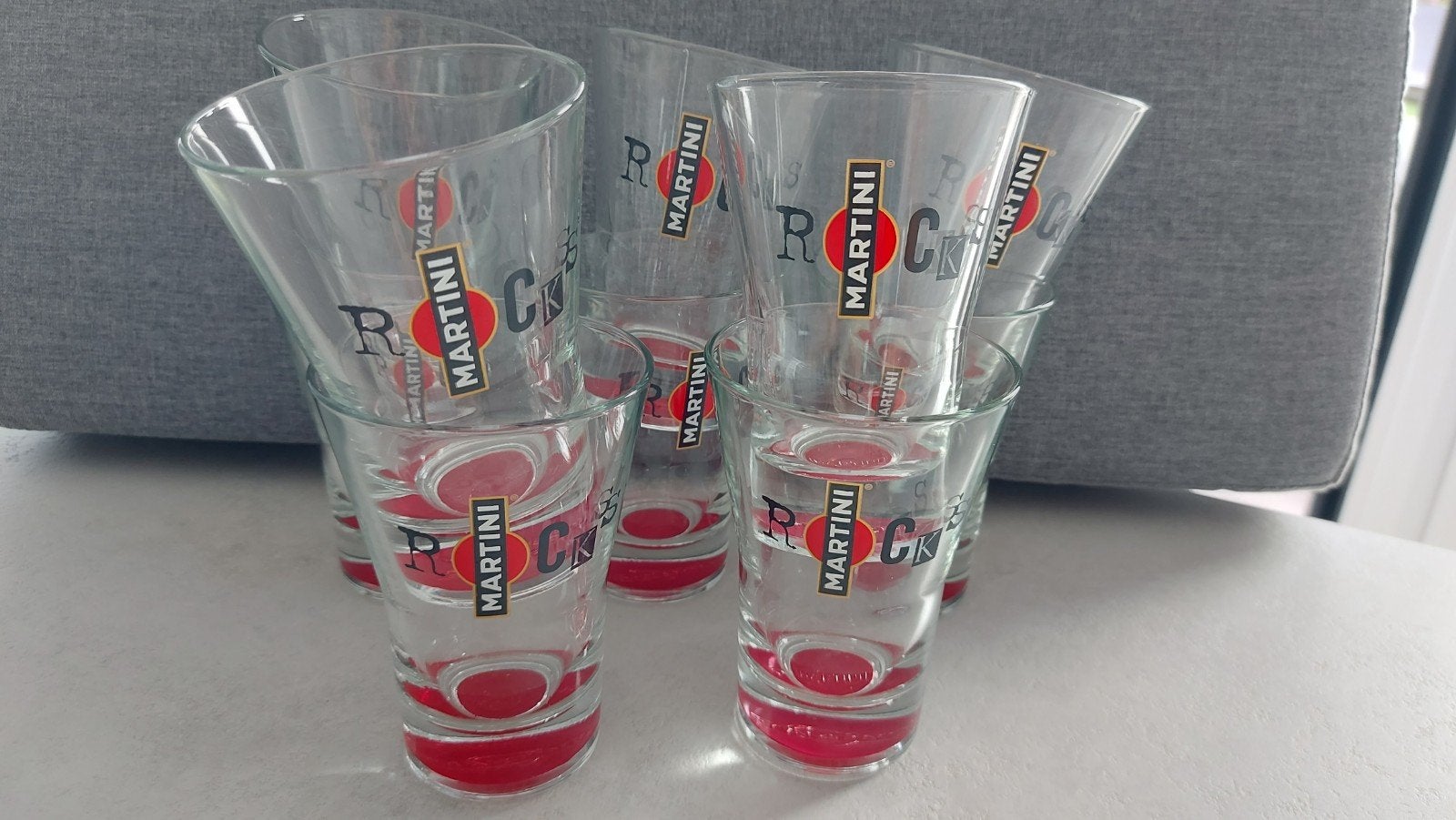 12 martini glazen, Enlèvement, Neuf, Autres types