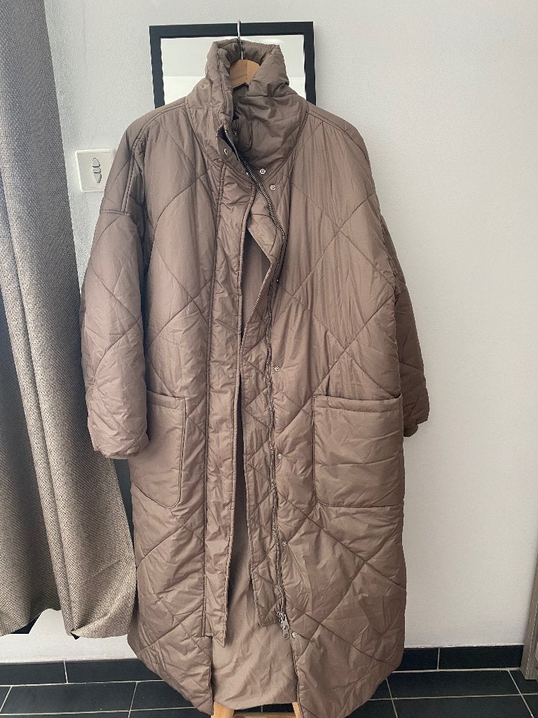 Jas, Kleding | Dames, Maat 38/40 (M), H&M, Bruin, Verzenden