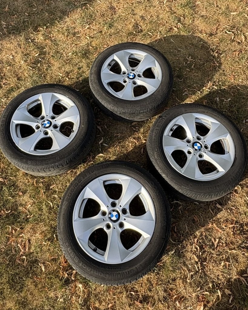4 jantes BMW OEM 16 pouces – 5x120 – ET31 – pneus 205/55 R16, Autos : Pièces & Accessoires, 16 pouces, Véhicule de tourisme, Pneus été