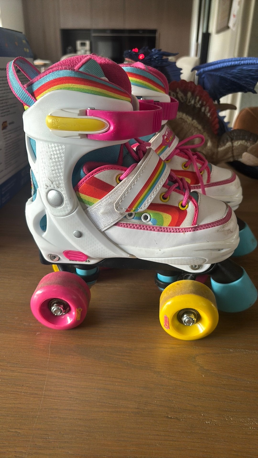 Regenboog kleuren rolschaatsen, Ophalen, Gebruikt, Kinderen