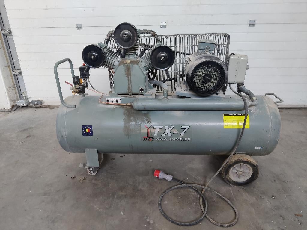 Compressor- JAVAC TX-7-Perfecte staat-7.5PK, Doe-het-zelf en Bouw, Compressors, Ophalen, Mobiel, Gebruikt, 800 liter/min of meer