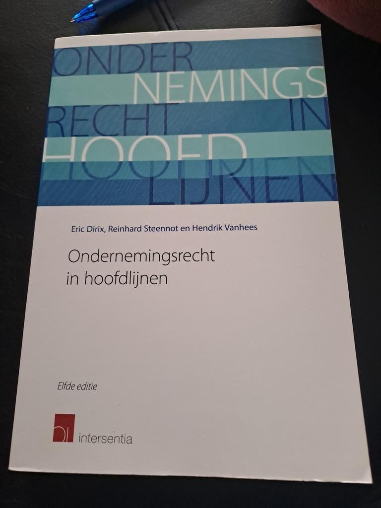 Ondernemingsrecht in hoofdlijnen (elfde editie), Ophalen of Verzenden, Reinhard Steennot; Eric Dirix