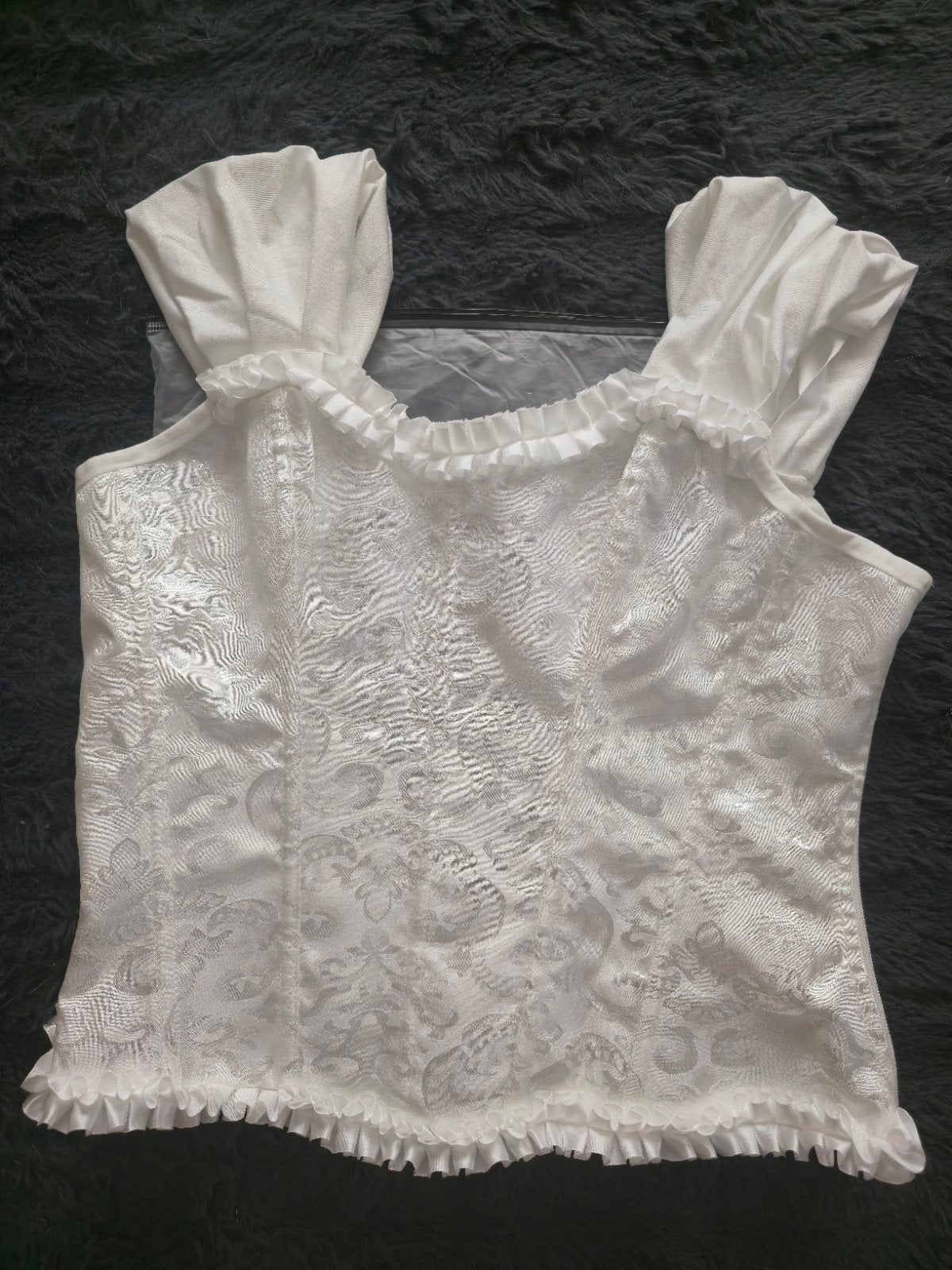 Top bustier corset sexy à bandeau en dentelle, Vêtements | Femmes, Taille 38/40 (M), Enlèvement, Blanc, Neuf