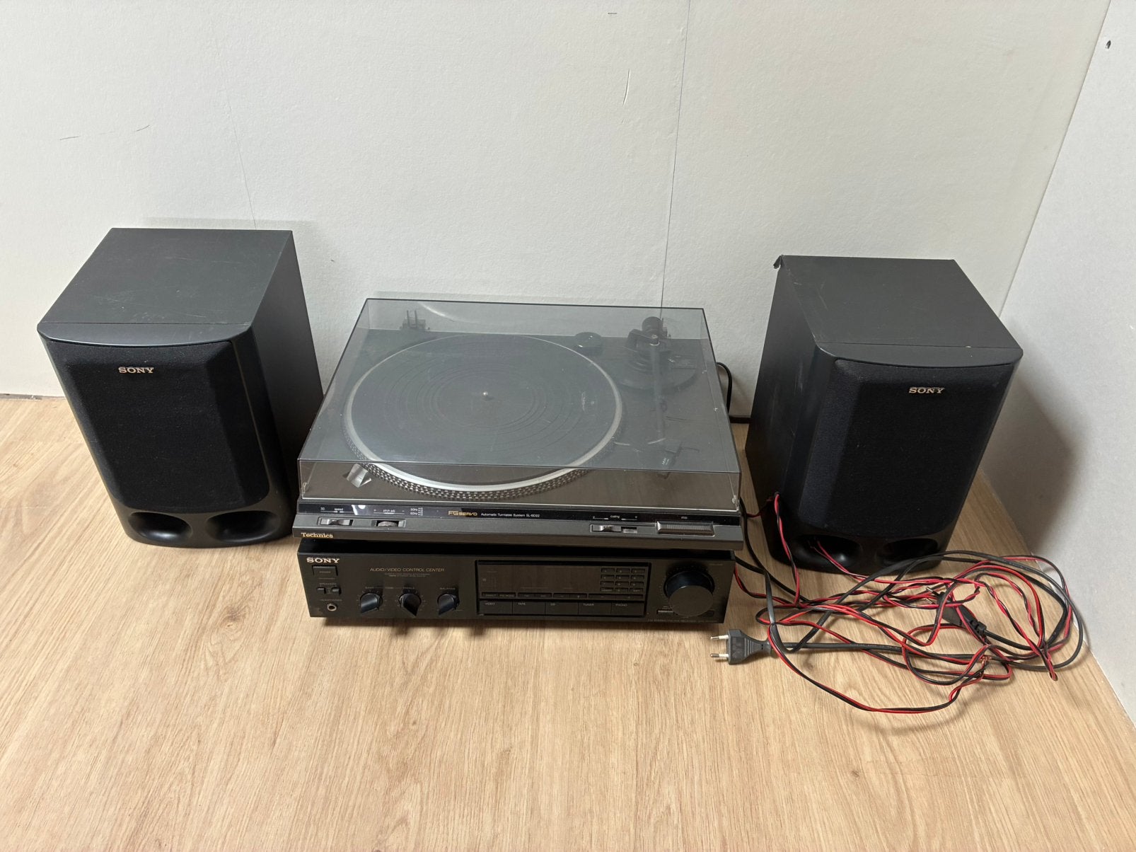 Complete audio Vintage Set met Technics SL-BD22 Platenspeler, Ophalen, Gebruikt