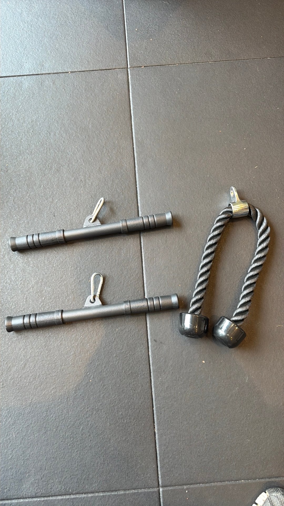 Tricep touw + rechte bar, Ophalen, Nieuw