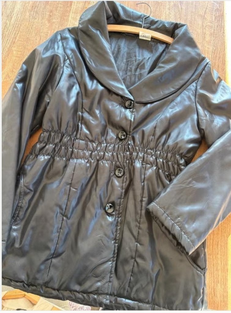 Jas Vintage maat 42/44, Kleding | Dames, Jassen | Winter, Ophalen of Verzenden, Zo goed als nieuw, Maat 42/44 (L), Zwart