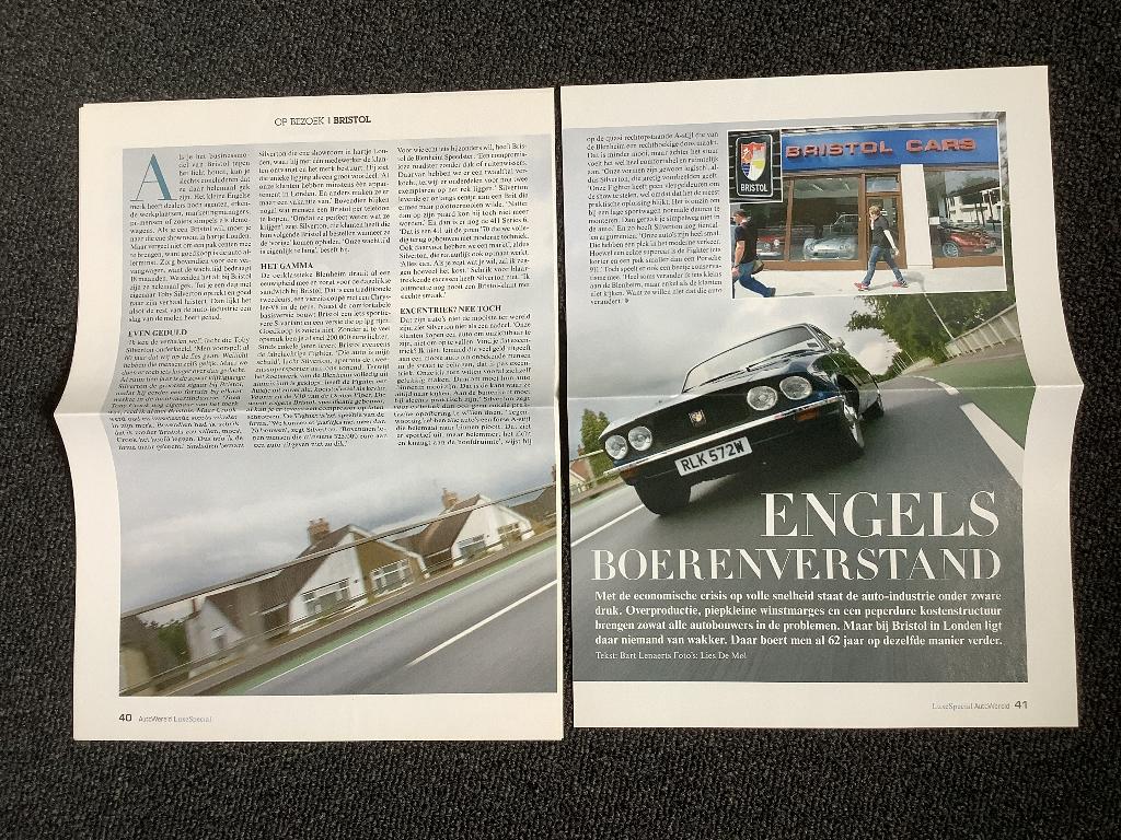 Artikel Bristol, Boeken, Auto's | Folders en Tijdschriften, Ophalen of Verzenden, Zo goed als nieuw, Overige merken