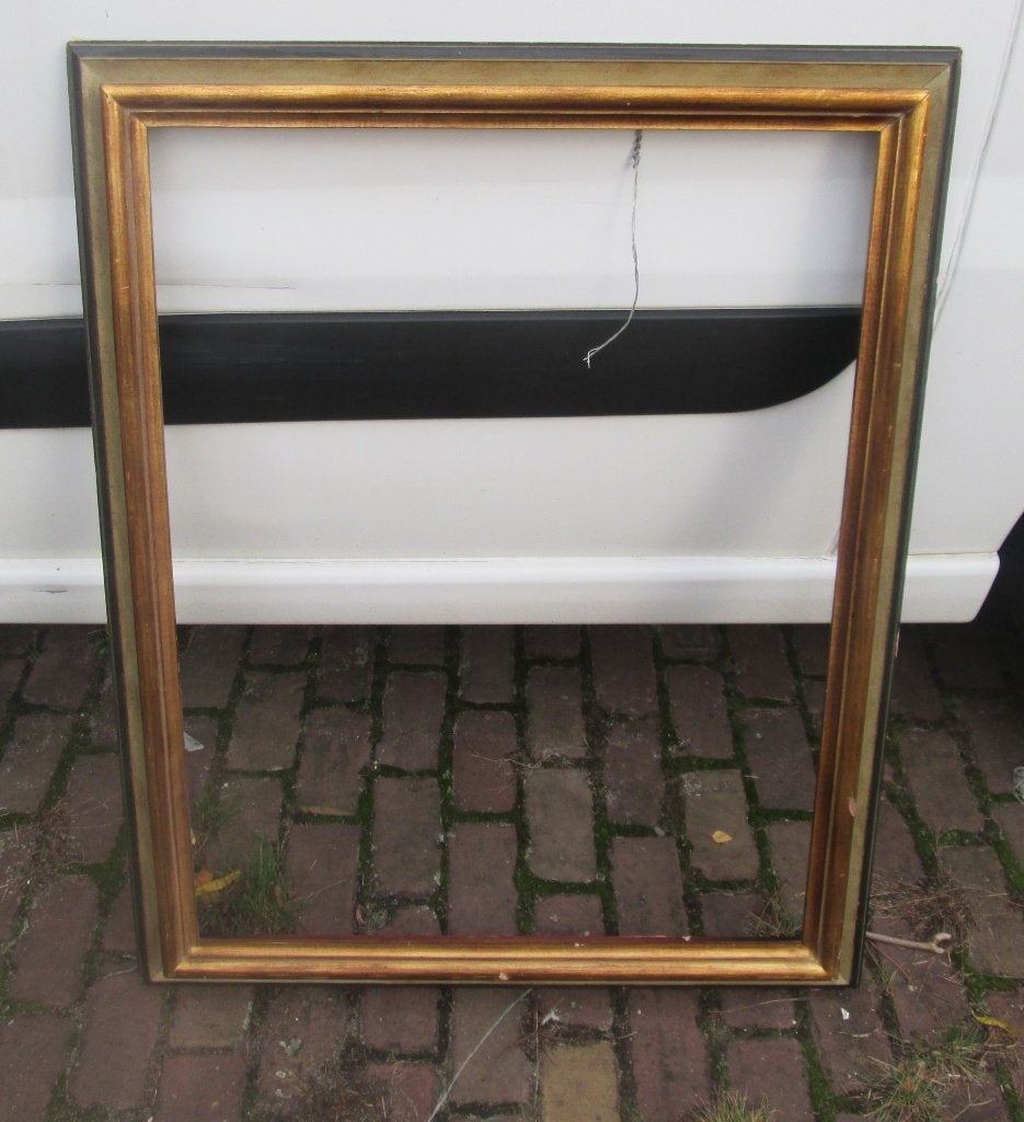 Mooi Vergulde houten Lijst - 99x79 / 86x66, Met sierrand, Schilderijlijst, Ophalen of Verzenden, Zo goed als nieuw