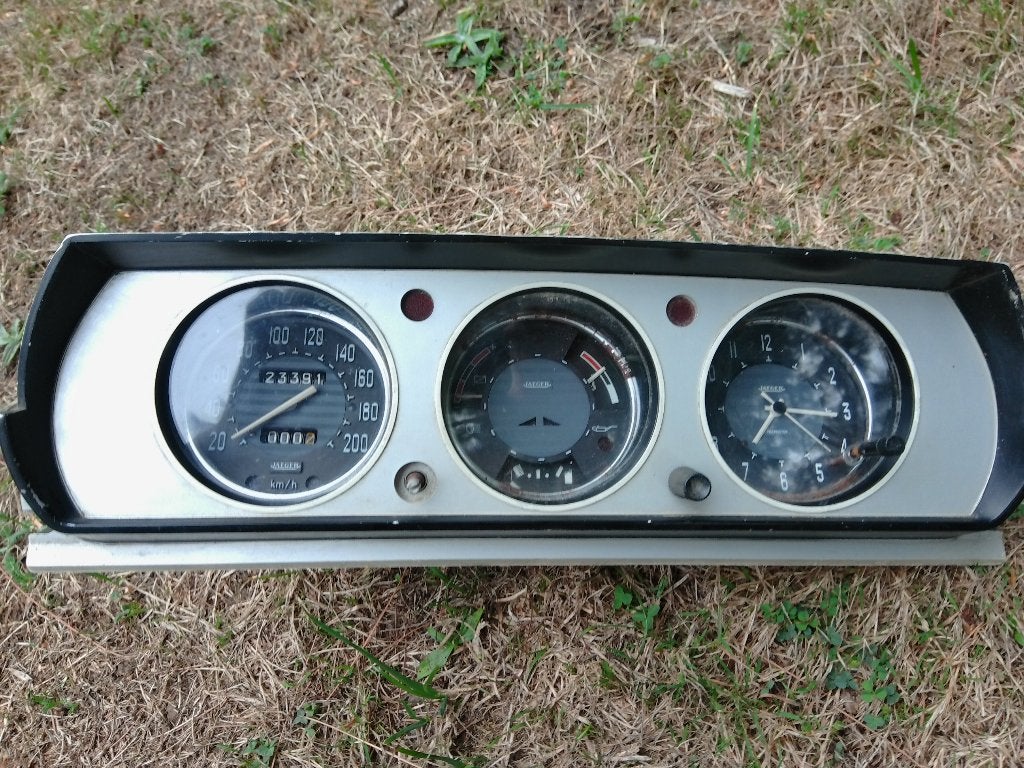 PEUGEOT 504 :instruments, compteur ,jauges + montre OK !, Autos : Pièces & Accessoires, Tableau de bord & Interrupteurs, Enlèvement ou Envoi