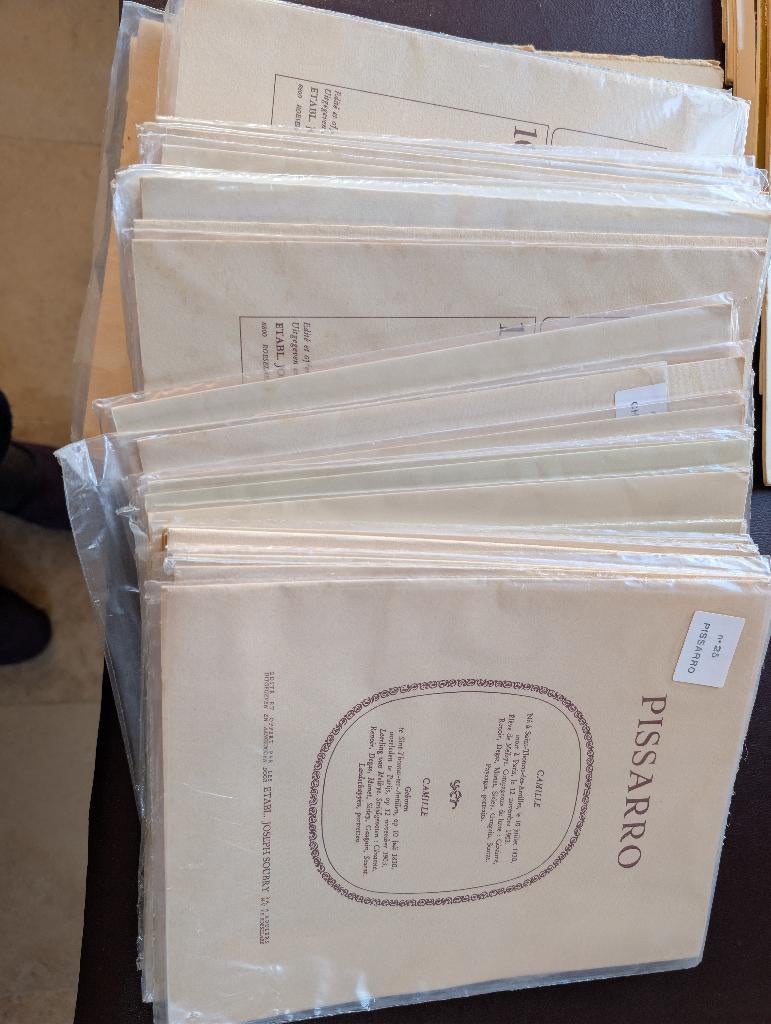 58 volledige mappen met SOUBRY-kunstreproducties., Verzamelen, Ophalen