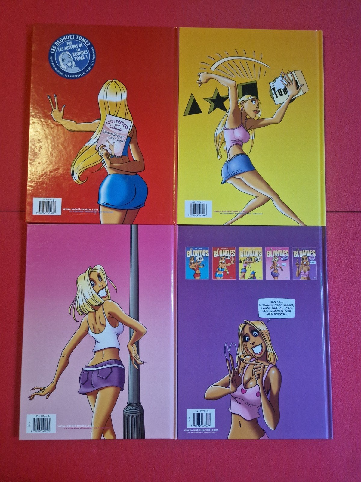 lot de 4 bd les blondes 2 à 5,EO, Enlèvement ou Envoi