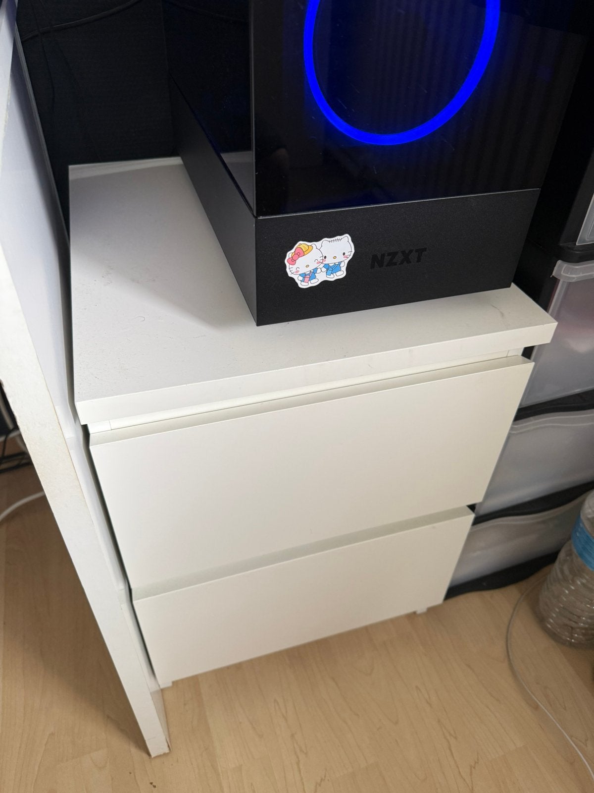 IKEA Malm ladekastje - wit - 2 lades, Huis en Inrichting, Ophalen, Zo goed als nieuw