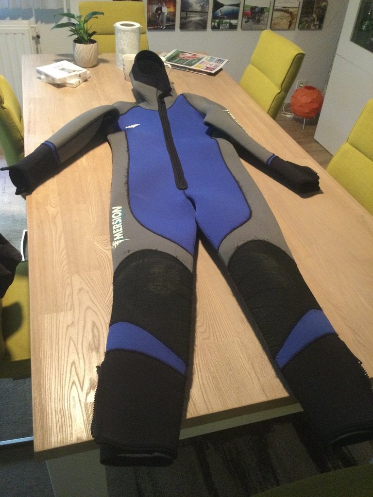 Immersion 7mm Wetsuit met kap Man size 6/XL, Enlèvement ou Envoi, Utilisé, Combinaison de plongée
