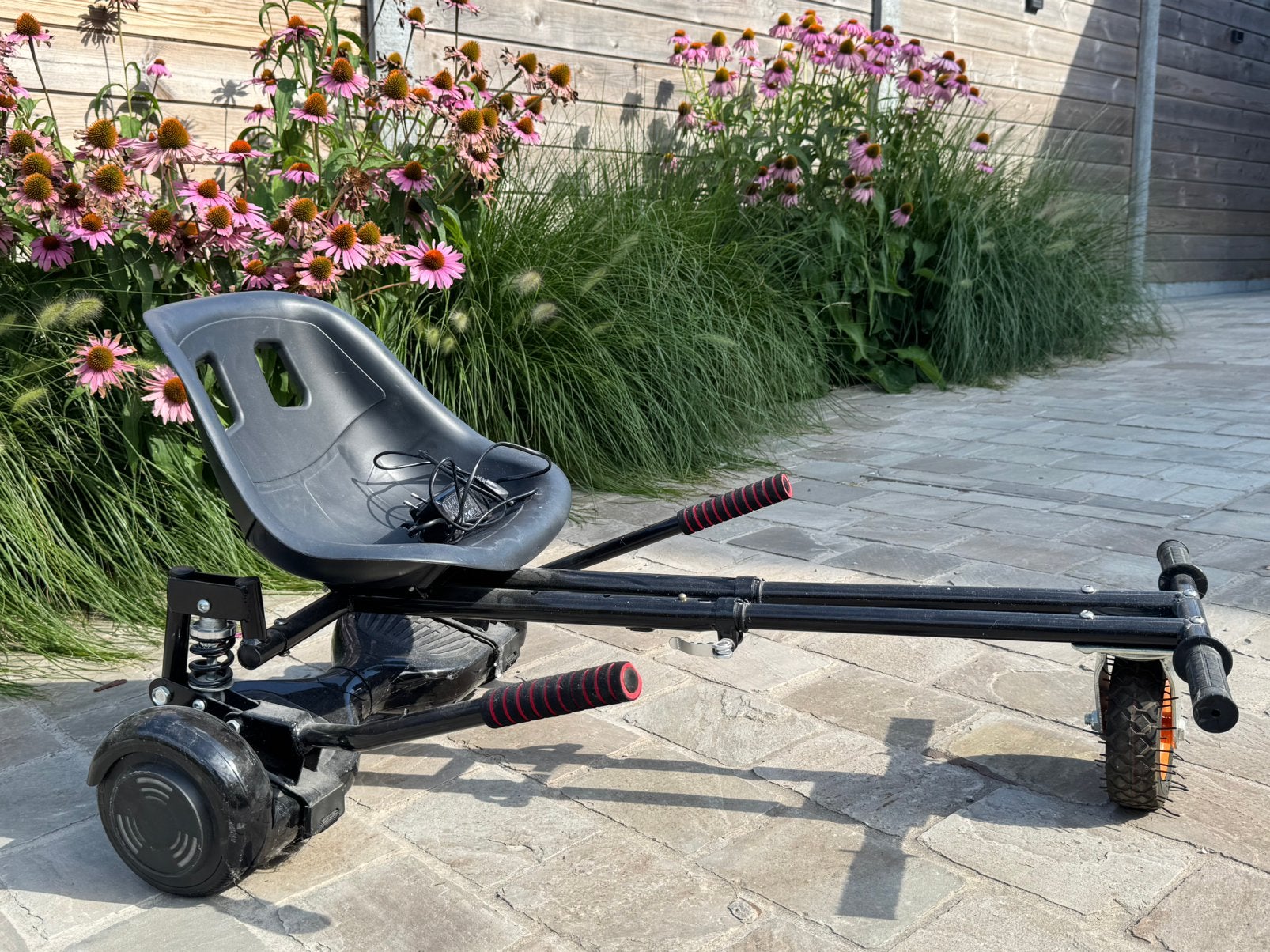 Hoverboard + go-cart, Enlèvement, Utilisé, Avec chariot ou remorque
